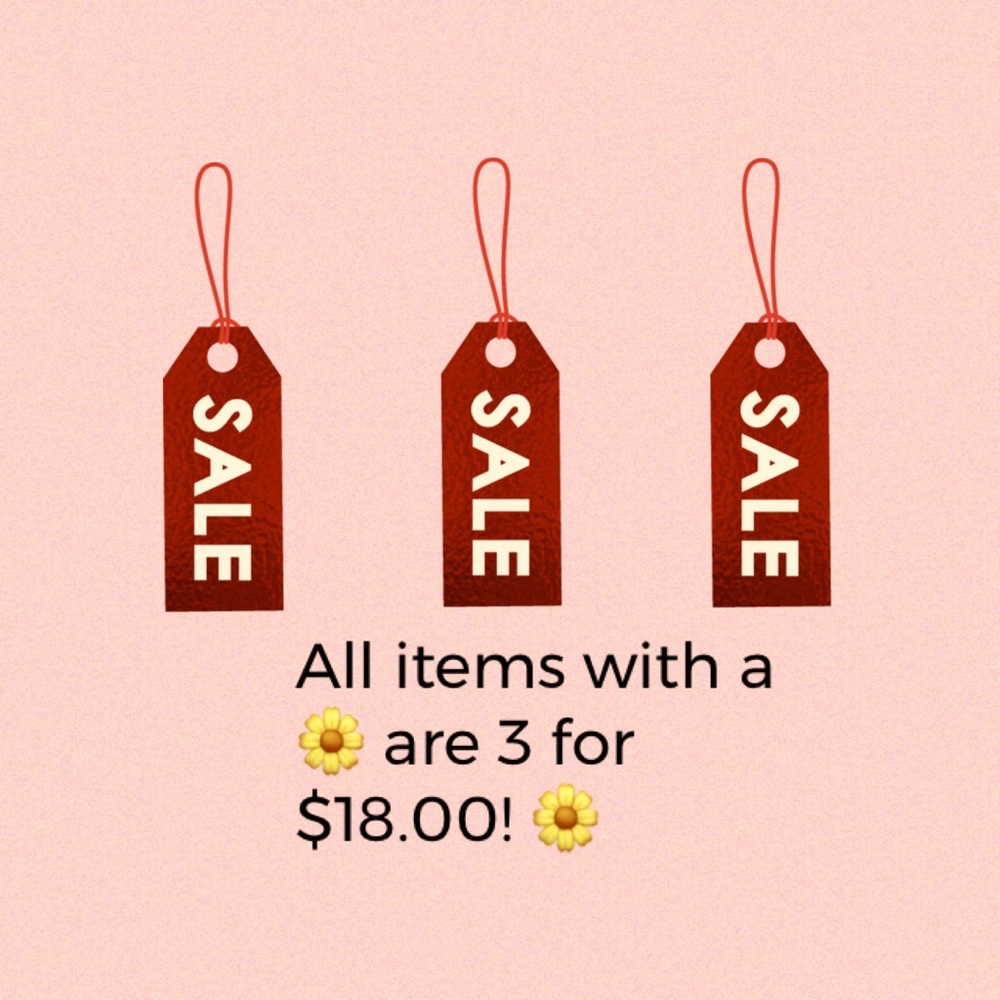200+ items 3 for $18.00 clearance sale!